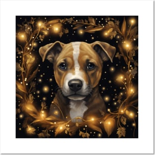 Golden Staffy Posters and Art